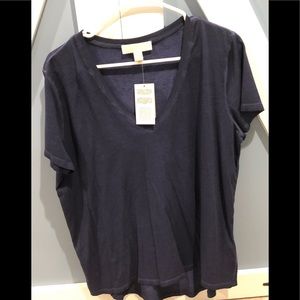 Michael Kors Blue V neck tee